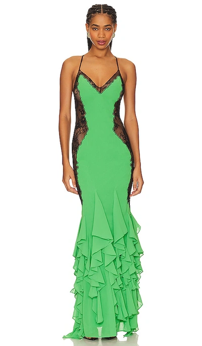 Shop Nbd X Bridget Angelina Maxi Dress In Green