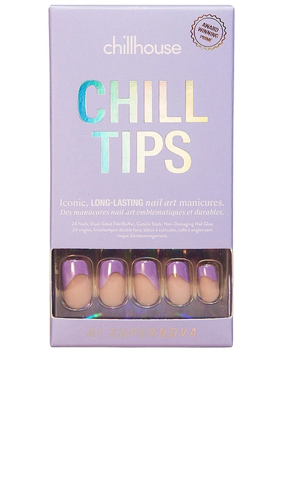 Shop Chillhouse Ai Supernova Square Chill Tips Press-on Nails In Lavender