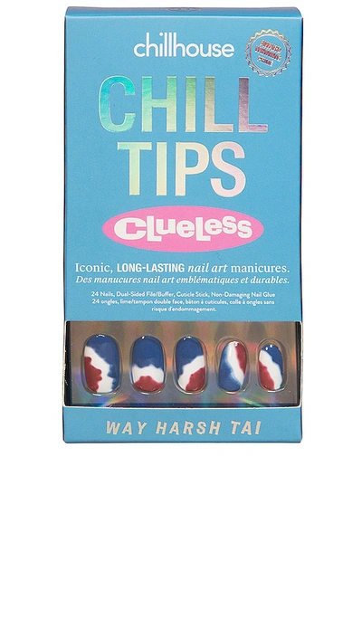 Shop Chillhouse Way Harsh Tai Chill Tips Press-on Nails In Blue