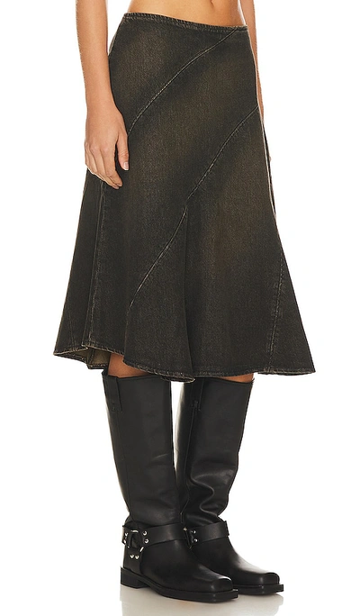 Shop Miaou Hina Skirt In Grey
