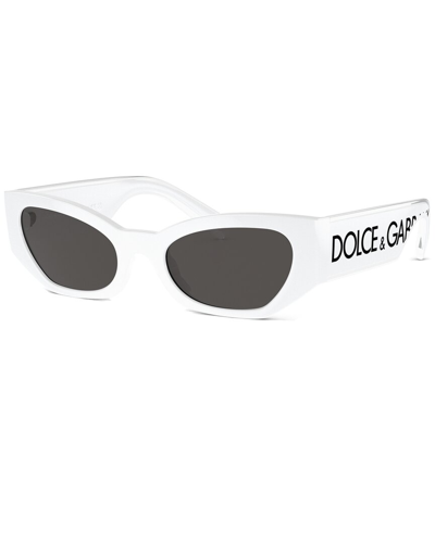 Shop Dolce & Gabbana Women's Dg6186 52mm Sunglasses In White
