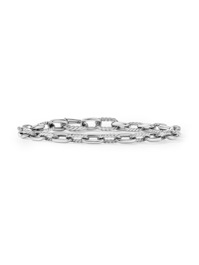 Shop David Yurman Men's Dy Madison Chain Bracelet In Sterling Silver