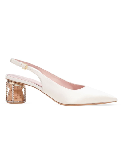 Shop Kate Spade Women's Soiree 60mm Pointed Pumps In Ivory