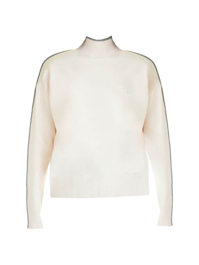 Shop Alala Women's Framed Knit Mock Neck Sweater In Cream