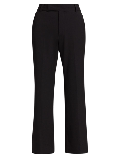 Shop Proenza Schouler Women's Marlene Wool Flare Pants In Black