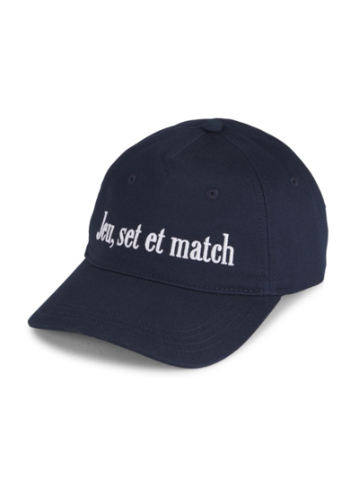 Shop Lacoste X Bandier Women's Embroidered Baseball Hat In Navy