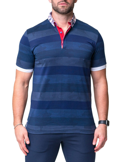 Shop Maceoo Men's Polo Mozartpolk Shirt In Blue