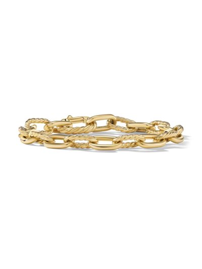 Shop David Yurman Men's Dy Madison Chain Bracelet In 18k Yellow Gold