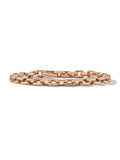 Shop David Yurman Men's Streamline Heirloom Chain Link Bracelet In 18k Rose Gold