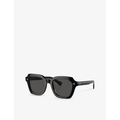 Shop Oliver Peoples Womens Black Ov5526su Kienna Square-frame Acetate Sunglasses