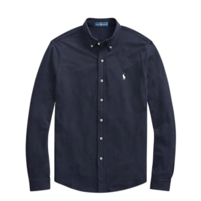 Shop Ralph Lauren Menswear Lsfbbdm5-long Sleeve Knit Shirt