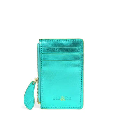 Shop Bell & Fox Lia Credit Card Purse-emerald Metallic
