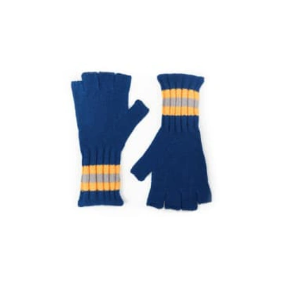 Shop Roka Fingerless Gloves In Blue