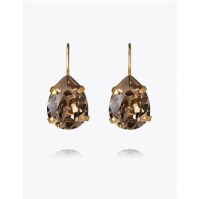 Shop Caroline Svedbom Gold Greige Mini Drop Clasp Earrings