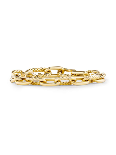 Shop David Yurman Women's Dy Madison Chain Bracelet In 18k Yellow Gold