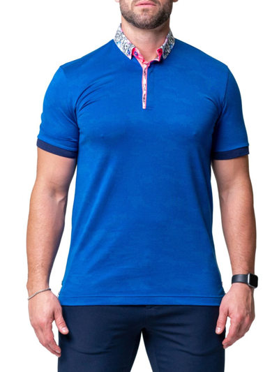 Shop Maceoo Men's Polo Mozarttazo Shirt In Blue