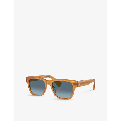 Oliver Peoples Womens Brown Ov5524su Birell Sun Pillow-frame Acetate Sunglasses In Brown