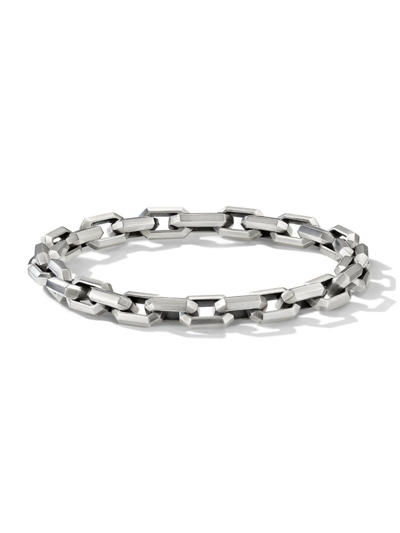Shop David Yurman Men's Heirloom Chain Link Bracelet In Sterling Silver