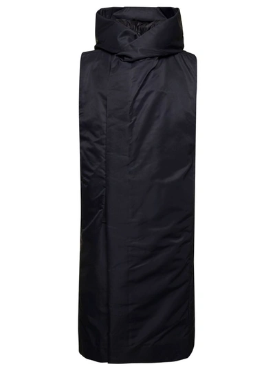 Shop Rick Owens Black Sleeveless Down Jacket In Nylon