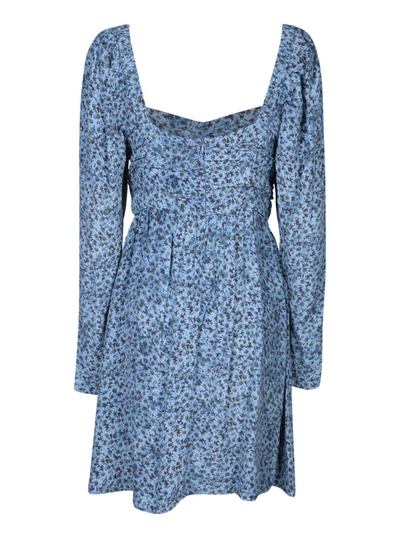 Shop Ganni Dresses In Blue