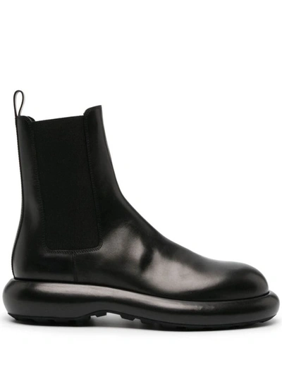 Shop Jil Sander Cuscion Boots In Black