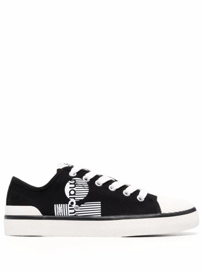 Shop Isabel Marant Binkoo Black Cotton Sneakers With Logo