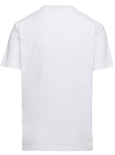 Shop Dsquared2 White Icon Logo T-shirt In Cotton