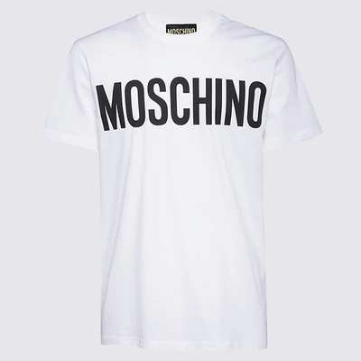 Shop Moschino White Cotton T-shirt