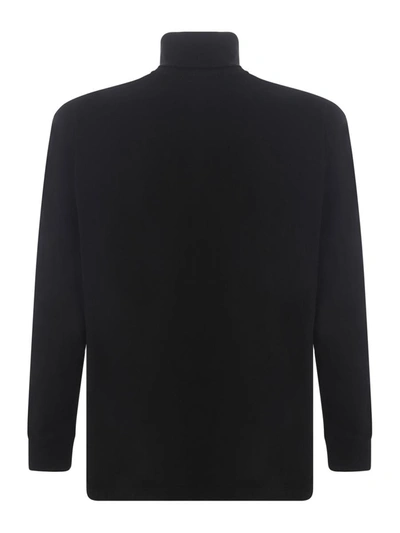 Shop Msgm Turtleneck In Black