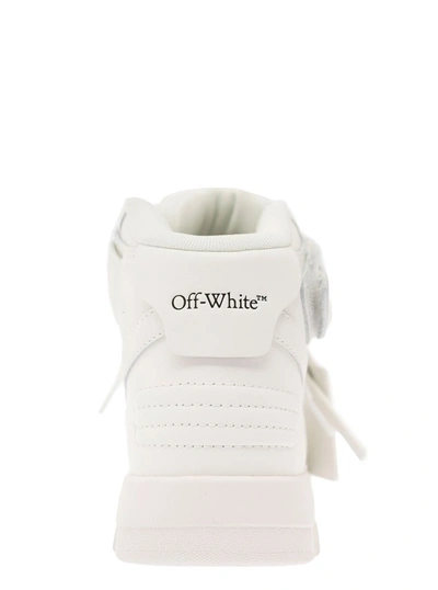 Shop Off-white Out Of Office Mid Top Lea In Neutrals