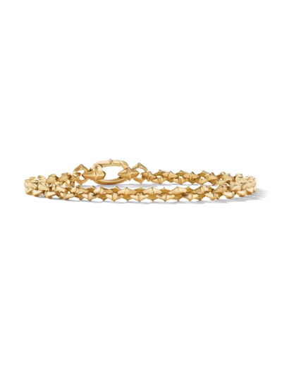 Shop David Yurman Men's Armory Chain Bracelet In 18k Yellow Gold