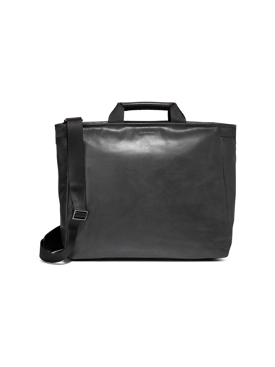 Shop Cole Haan Men's American Classics Leather Tote Bag In Black