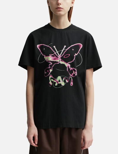 Shop Perks And Mini Cosmic Kiss Short Sleeve T-shirt In Black