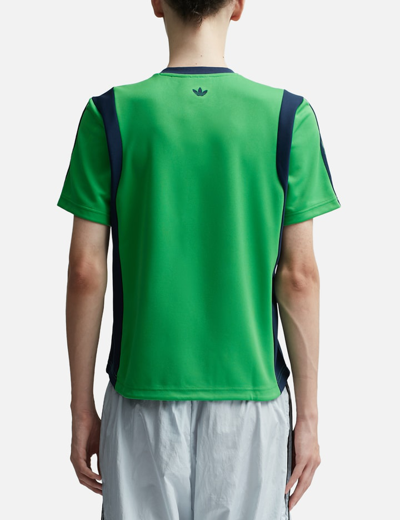 Shop Adidas Originals Wales Bonner Football T-shirt In Green
