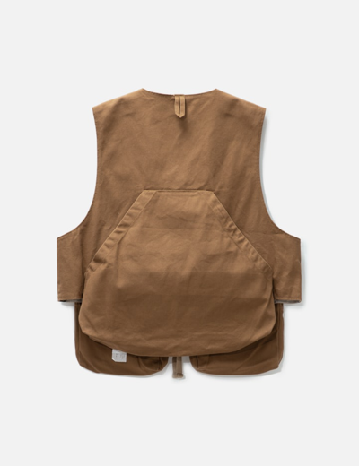 Shop Engineered Garments Fowl Vest In Brown