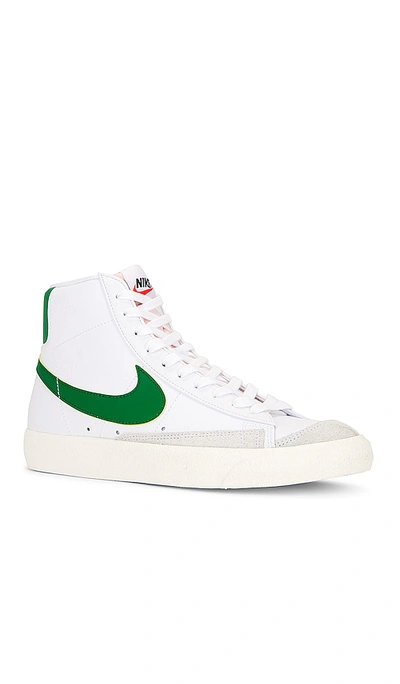 Shop Nike Blazer Mid '77 Vintage Sneaker In White  Pine Green  Sail  & Black