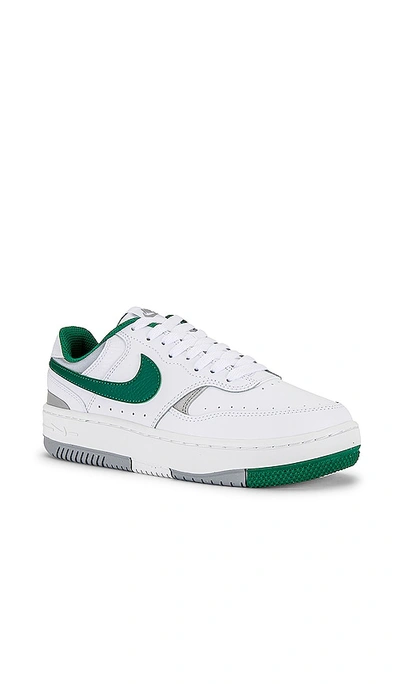 Shop Nike Gamma Force Sneakers In White  Malachite  & Light Smoke Grey
