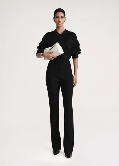 Shop Totême Slim Suit Trousers Black