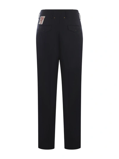 Shop Golden Goose Trousers  "star" In Blue