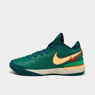 Shop Nike Zoom Lebron Nxxt Gen Basketball Shoes In Geode Teal/campfire Orange/melon Tint