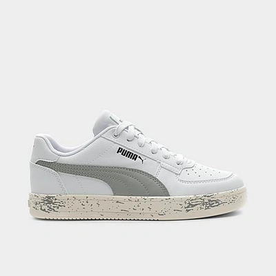 Shop Puma Big Kids' Caven 2.0 Paint Drip Casual Shoes In White/grey