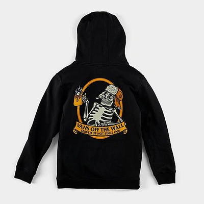 Shop Vans Kids' Skeleton Hot Cocoa Pullover Hoodie In Black