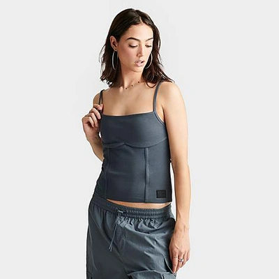 Shop Supply And Demand Women's Ribbed Tank Top In Grey