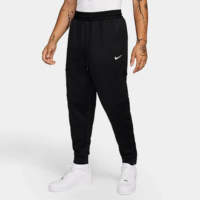 Shop Nike Men's Therma-fit Basketball Cargo Pants In Black/phantom/phantom