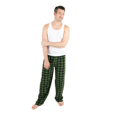Shop Leveret Christmas Mens Fleece Pajama Pants Plaid In Multi