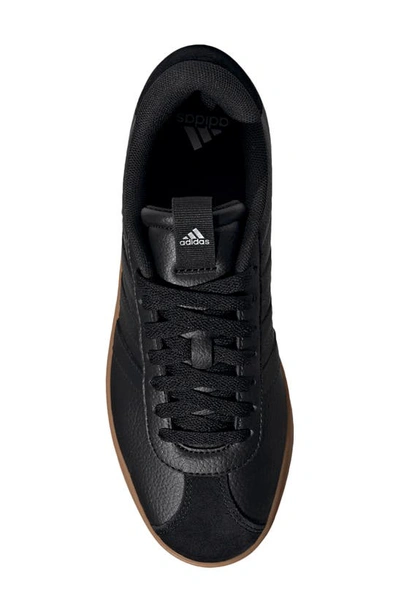 Shop Adidas Originals Vl Court 3.0 Sneaker In Black/ Black/ Gum