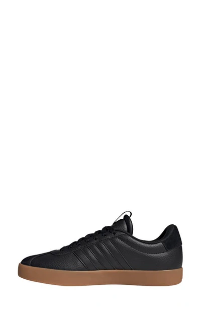Shop Adidas Originals Vl Court 3.0 Sneaker In Black/ Black/ Gum