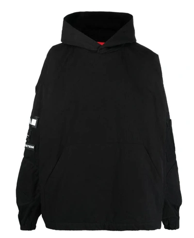 Shop 032c Logo Hoodie In Black
