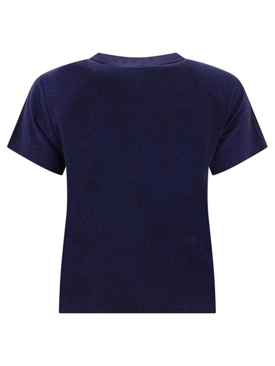 Shop Alexander Wang "puff Logo" T-shirt In Blue