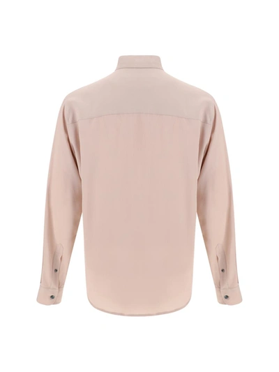 Shop Ami Alexandre Mattiussi Ami Paris Shirts In Powder Pink